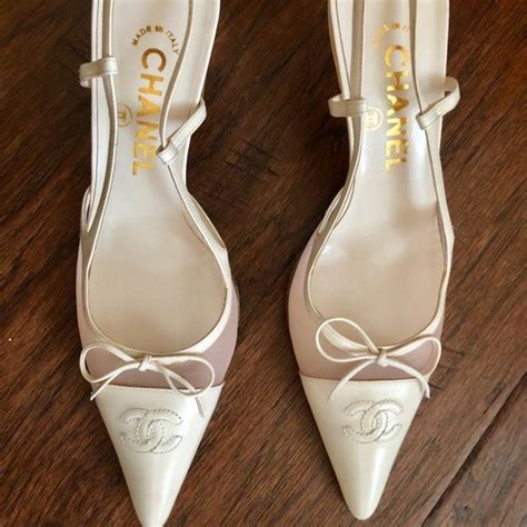 chanel vintage kitten heels|chanel stiletto heel shoes.